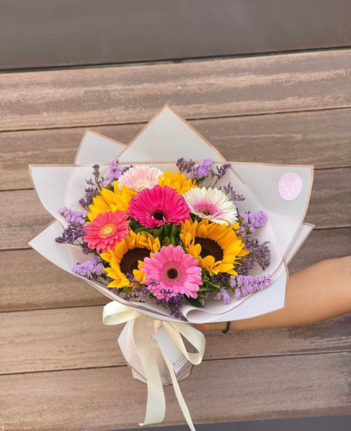 Bouquet girasoles y gerberas