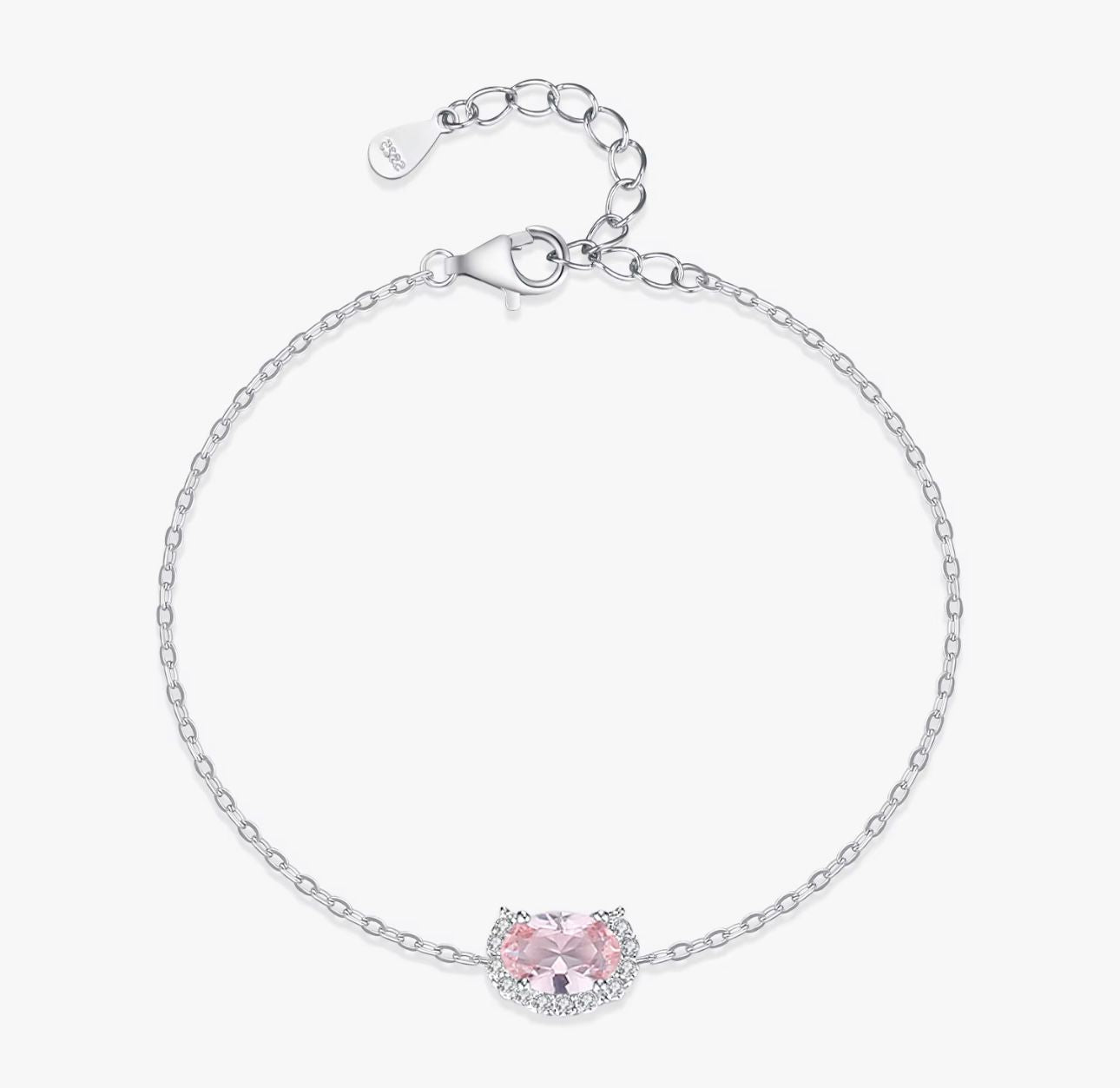Pulsera piedra rosa