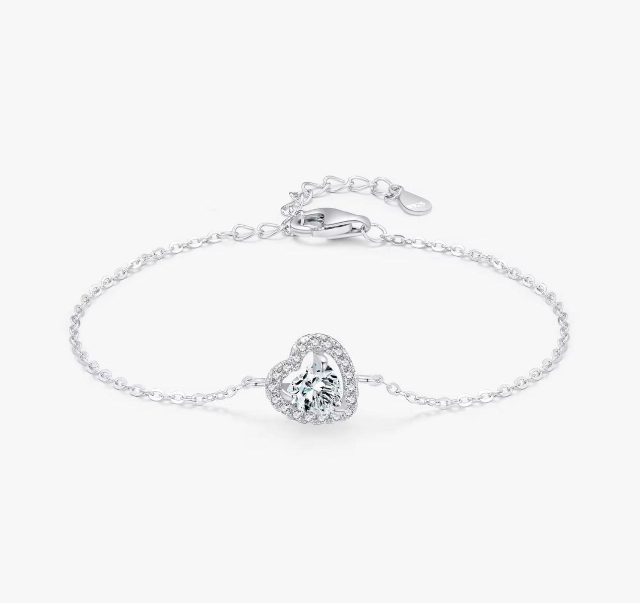 Pulsera corazón real
