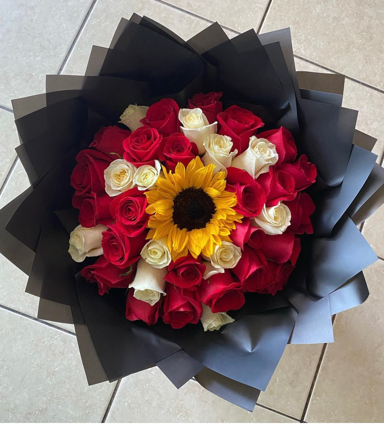 x50 Rosas y girasol