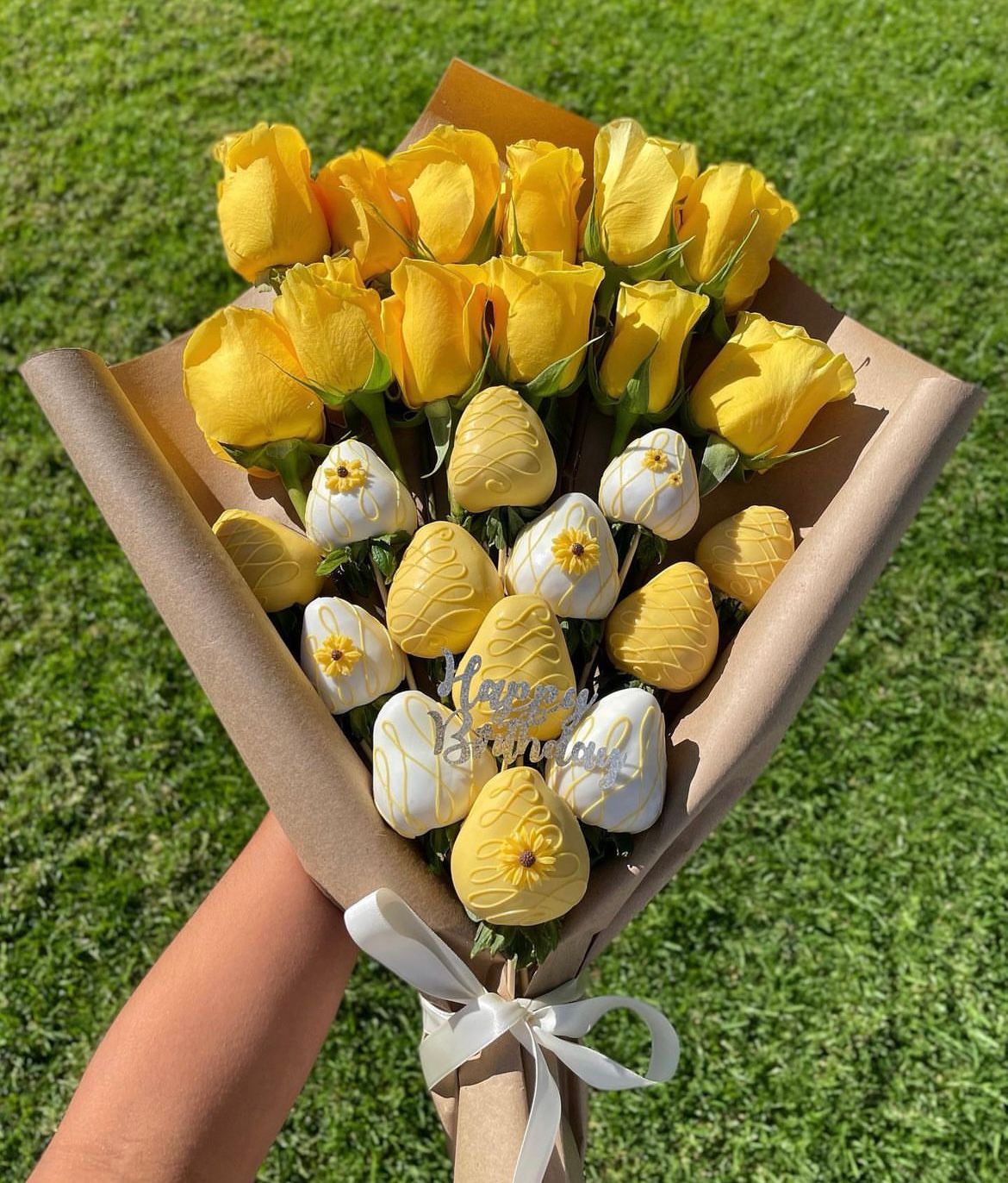 Bouquet con fresas