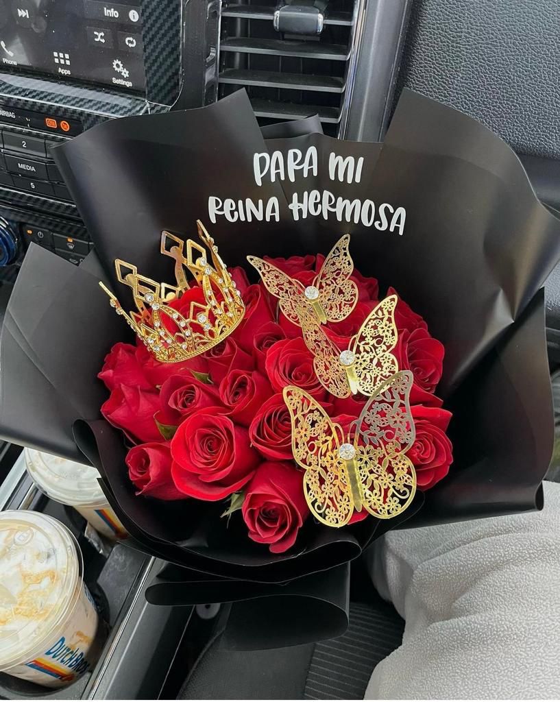 Bouquet x30 rosas + corona