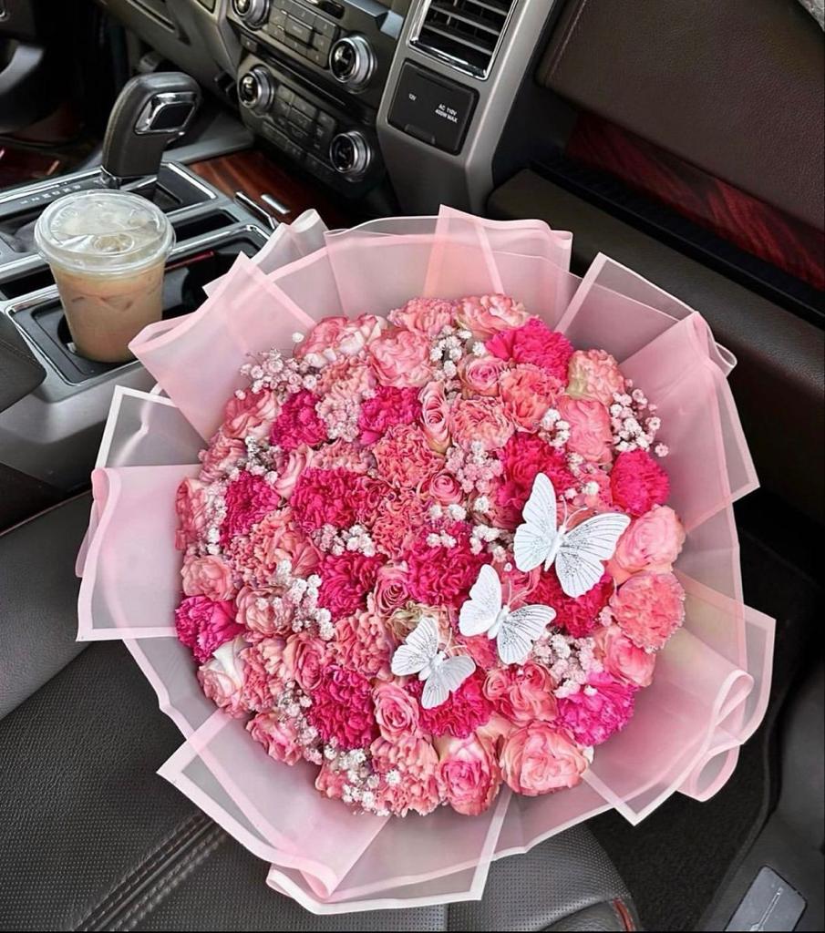 Bouquet solo claveles