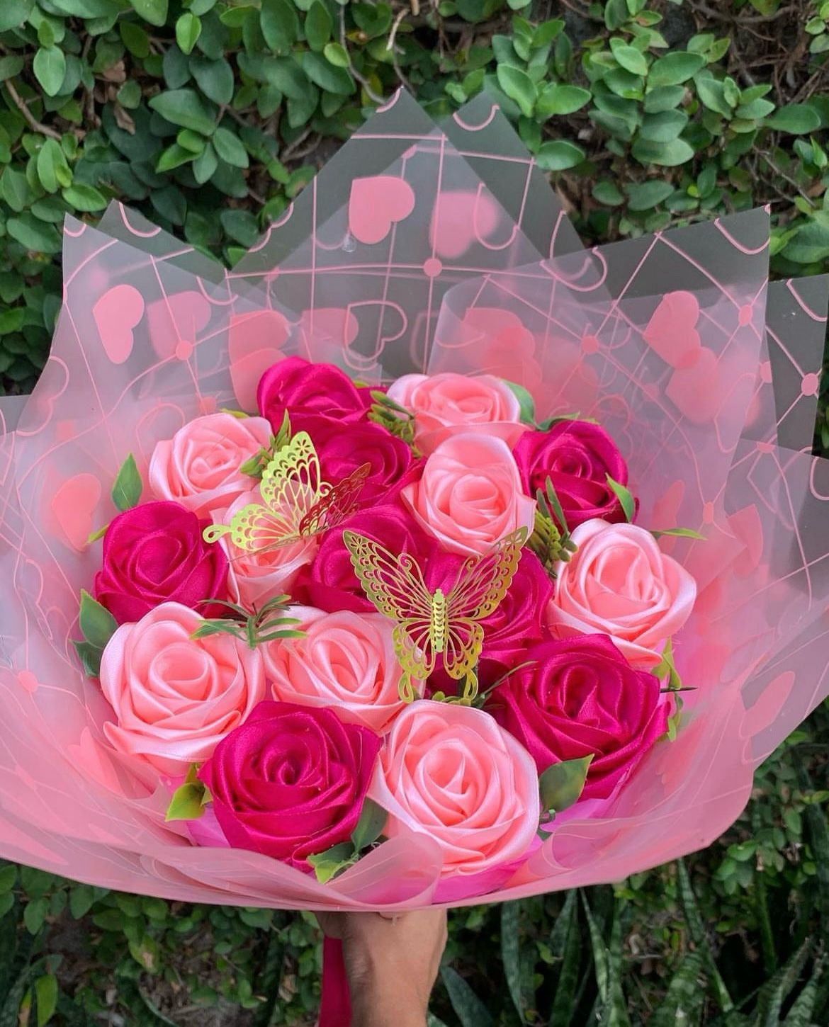Bouquet x17 rosas eternas