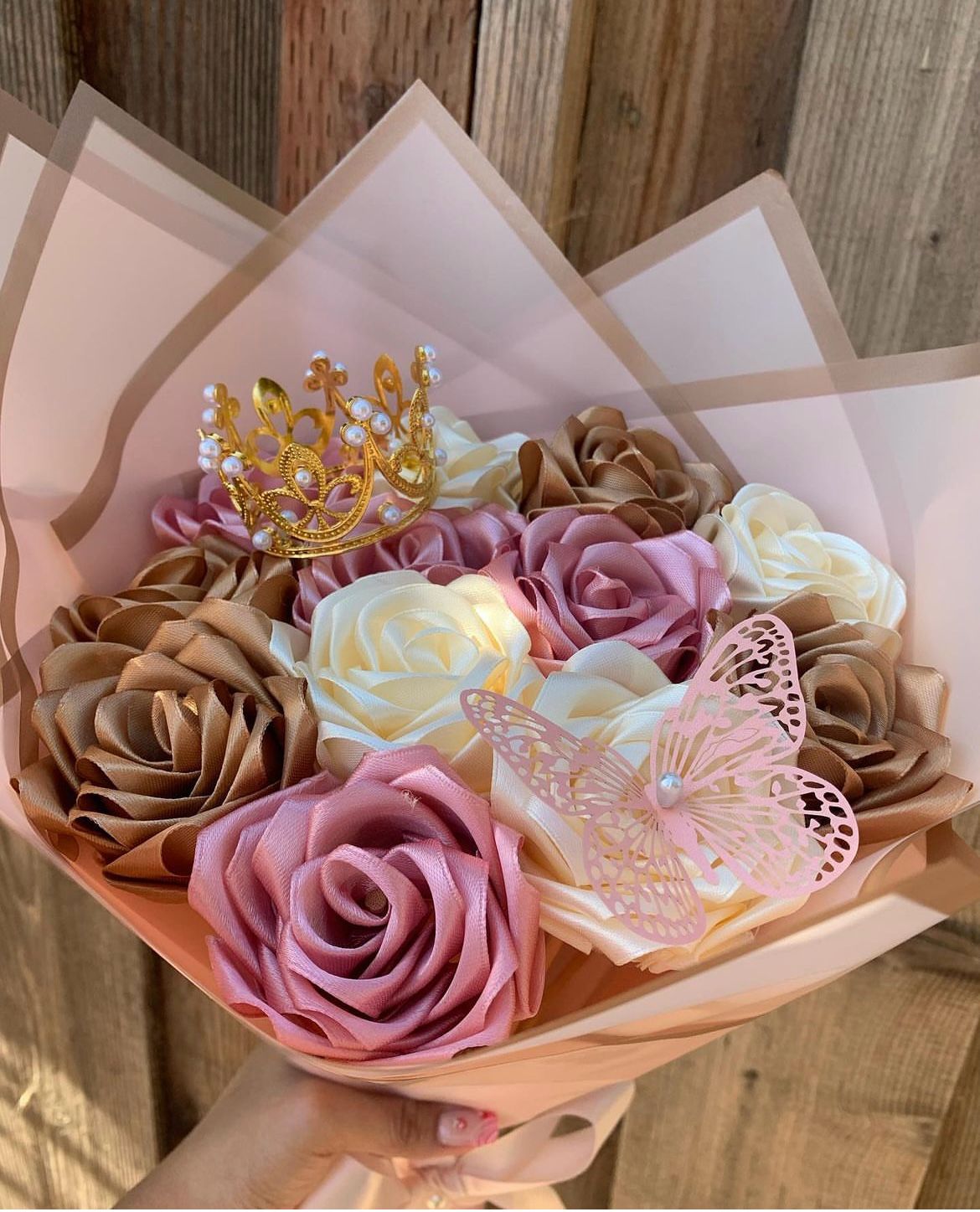 Bouquet x11 eternas + corona