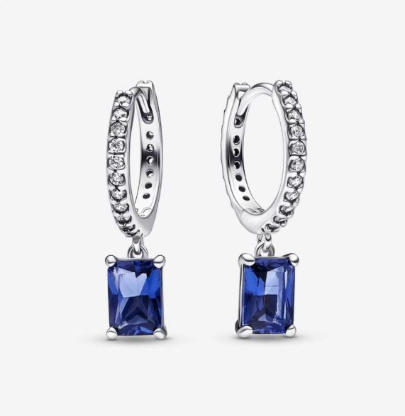 Aretes perla azul
