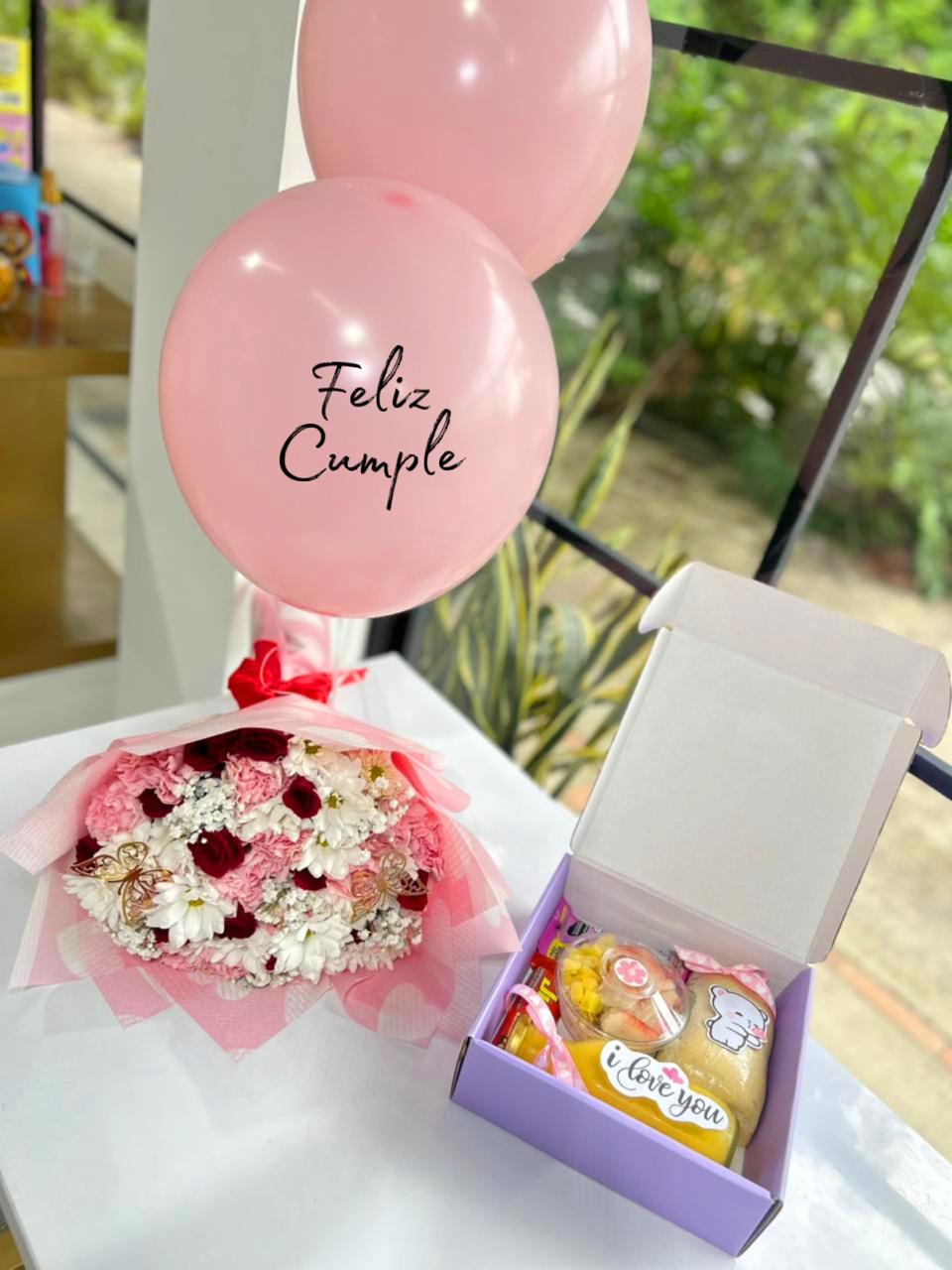 Onces + Bouquet variedad flores