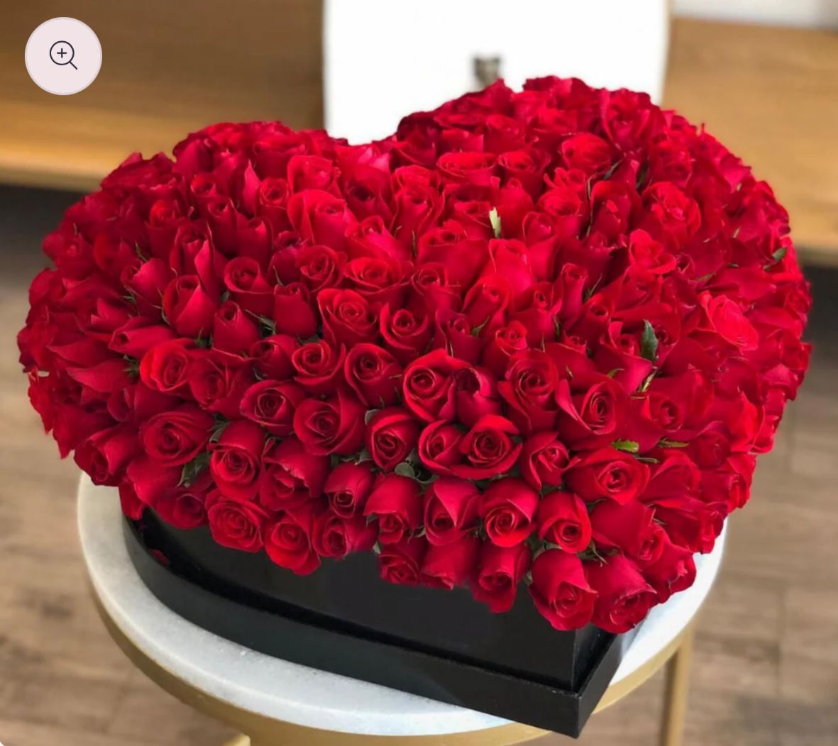 Corazón en 3D - con 250 rosas