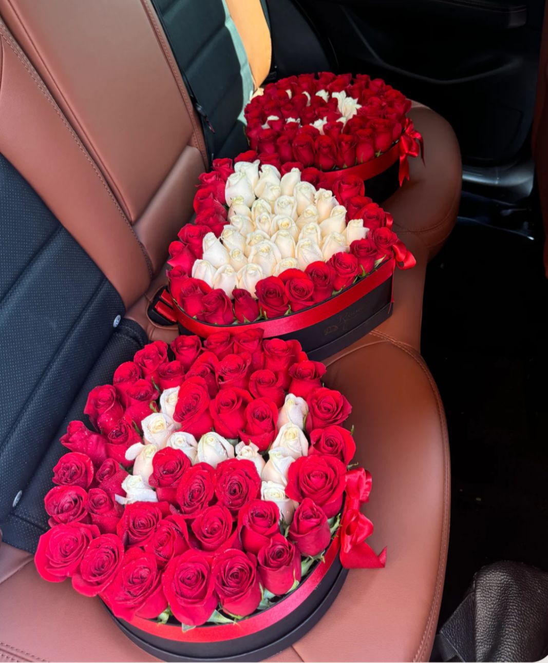 3 cajas de rosas I ❤️ YOU